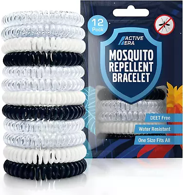 Active Era Mosquito Repellent Bracelet [12 Pack] Insect Midge & Mosquito Bands • £14.69