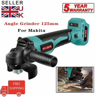 18V 125mm Brushless Angle Grinder For Makita Cordless Replace Li-ion Battery • £19.99