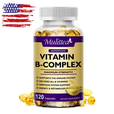 Vitamin B Complex Supplement - Super B Vitamin Immune Boost Energy Metabolism • $12.50