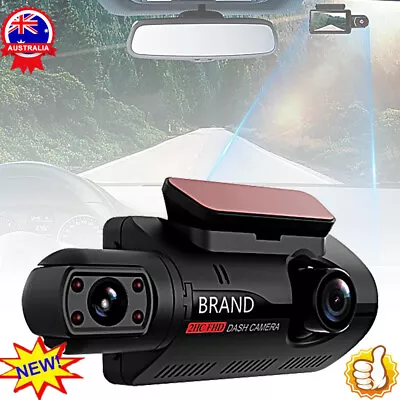 HD 1080P Car Dash Camera Recorder LCD Dual Lens DVR Front And Rear Reverse CamKJ • $27.92