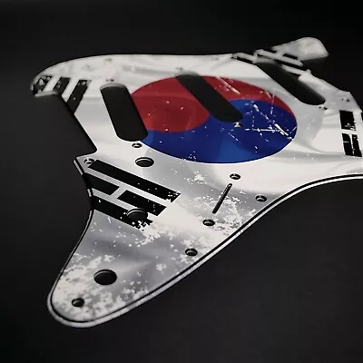 £68.21 • Buy Fender Strat Custom Graphic Pickguard 8 11Hole Korean Flag By Stormguitar