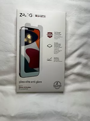 NEW ZAGG InvisibleShield Glass Elite Anti-Glare IPhone 13 Pro Max 5G Compatible • $16.99