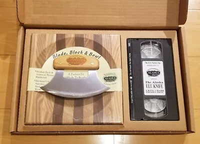 The Alaska Ulu Knife Block And Bowl Set With Video New In Box Made In Alaska • $15