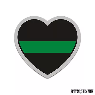 Thin Green Line Heart Sticker Decal Vinyl Border Patrol Military M1r • $5.99