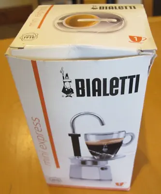 Vintage Discontinued NOS - BIALETTI MINI ESPRESSO 1 CUP COFFEE MAKER Stainless • $179.99