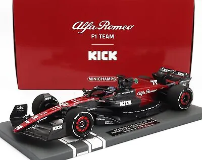 Alfa Romeo F1 C43 TEAM STAKE N 77 SEASON 2023 VALTTERI BOTTAS In 1:18 Scale • $266.96