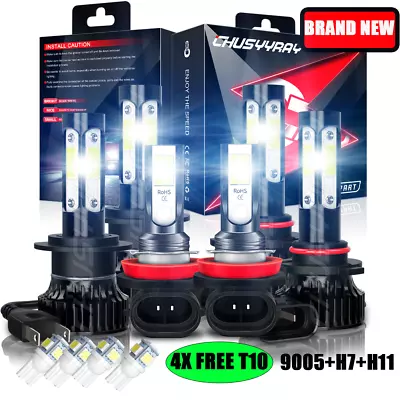 For Suzuki Grand Vitara 06-13 6x 9005 H7 Headlight H11 Fog Light LED 6000K Bulbs • $30.99