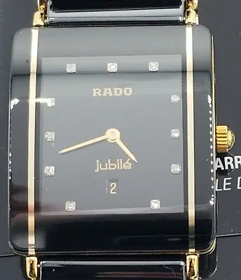 Rado Integral Jubile Gents Mens 11 Real Diamonds 💎 Date Swiss • £955