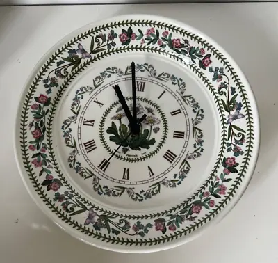 £15.99 • Buy Vintage Portmeirion Botanic Garden Plate Wall Clock Daisy Old Backstamp