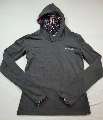 Moonshine Muddy Girl Hoodie Shirt Pullover Women Sz Small Pink Camo Camouflage S • $35