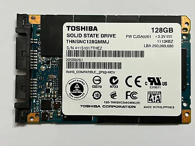 Toshiba THNSNC128GMMJ 1.8  128GB Micro SATA SSD 3Gb/s MLC SSD For SONY HP Laptop • $30.99