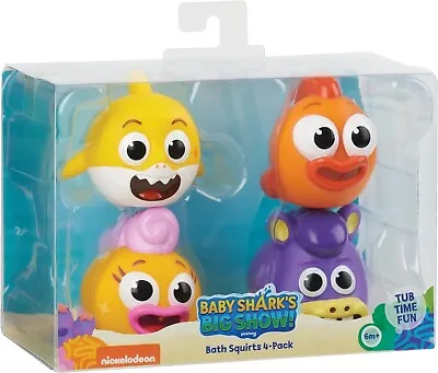 Wowwee Pinkfong Baby Shark Bath Squirt Toy - 4 Pack • $14.64