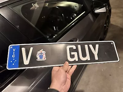 VGUY Vic Euro Car Number Plates Custom Number Plates Vic Personalised  Plates • $2000