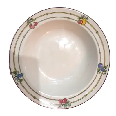 Set Of Six (6):  Villeroy & Boch Mon Jardin Rimmed Bowls 8  **NEW** • $150