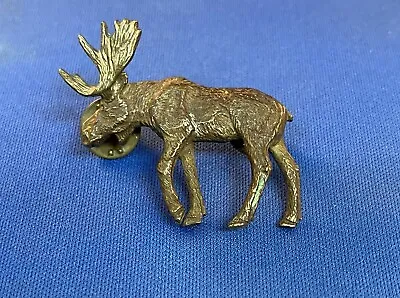 Vintage Bronze Moose – Cavin Richie - Ballou Reg’d Pin/Brooch Jewelry - Signed • $60