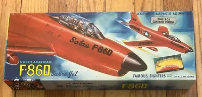 AURORA Kit #77 NORTH AMERICAN F-86D SABRE JET!!  Complete!  Vintage!!! • $39.95