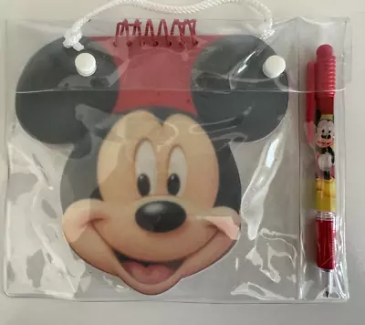 Disney 6 In Mickey Mouse Head Notebook And Pen • $16.99