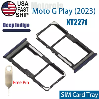 Original New SIM Card Tray MicroSD Holder For Motorola Moto G Play (2023) XT2271 • $9.99