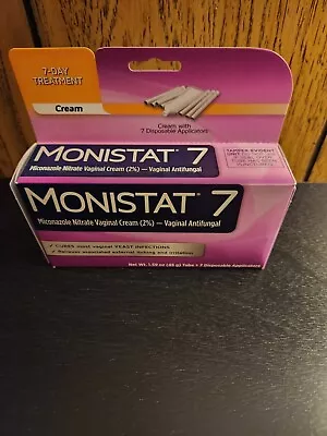 Monistat 7 Miconazole Nitrate Vaginal Cream 2% Vaginal Antifungal- Exp   11/24 • $15