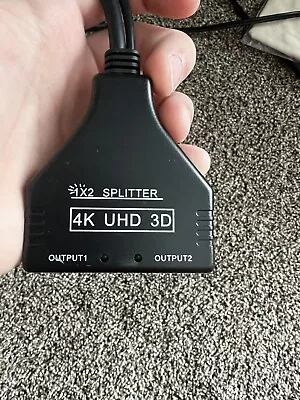 1 In 2 Out 4K HDMI Splitter • $10