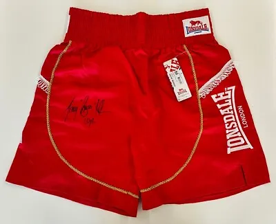 Tony Bellew Signed Lonsdale Boxing Trunks. WBC Cruiserweight Champion. Proof. • £50