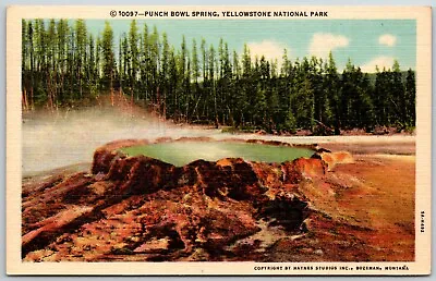 $7.46 • Buy Punch Bowl Spring, Yellowstone National Park, Montana - Postcard