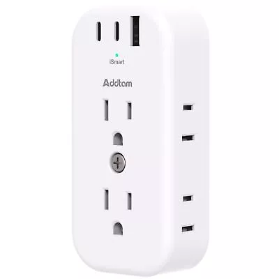 Outlet Extender Multi Plug Adapter - Electrical 6 Outlet Splitter With 3 USB ... • $18.76