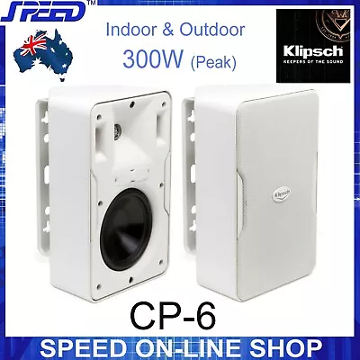 Klipsch CP-6 300W Indoor & Outdoor Speakers - Pair - White Color - (Brand New) • $899