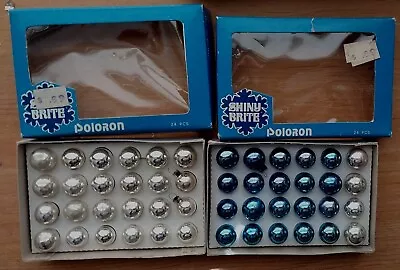 Lot Of 48 Vintage Christmas Glass Mini Ornaments Shiny Brite Poloron Boxed • $20