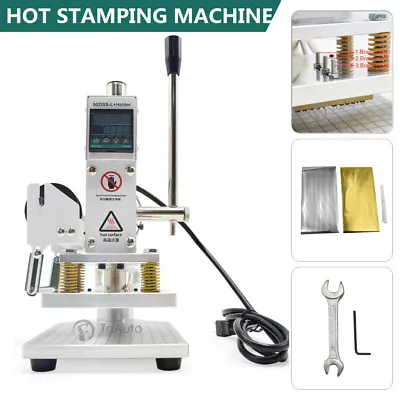 Hot Foil Stamping Machine Bronzing Embossing Printing Leather PU Card Paper • £199.99