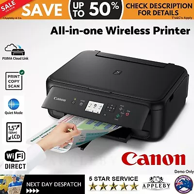 Canon PIXMA Wireless All-in-One WIFI Printer Scanner Bluetooth Inkjet Home • $120.05