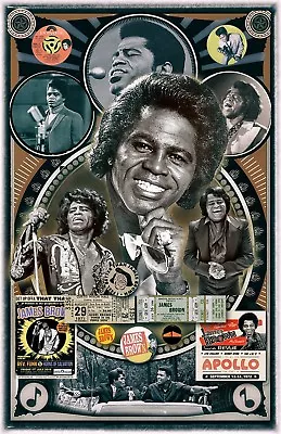 James Brown  Tribute Poster - 11x17  - Vivid Colors! • $15