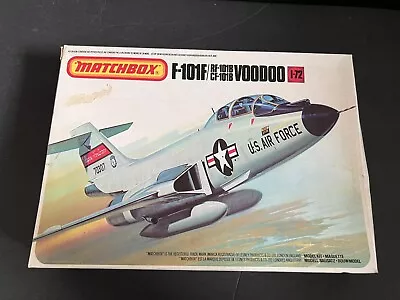 Vtg 1980 1/72 Matchbox F-101F/RF-101B/CF-101B Voodoo Hs-126 PK-411 Unassembled • $45