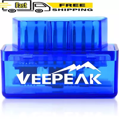 Veepeak Mini Bluetooth OBD2 Scanner OBD II Car Diagnostic Scan Tool For Andro... • $20.07