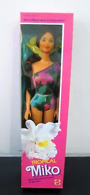 NRFB Vintage Barbie: 1985 TROPICAL MIKO Doll #2056 Sealed • $39.99