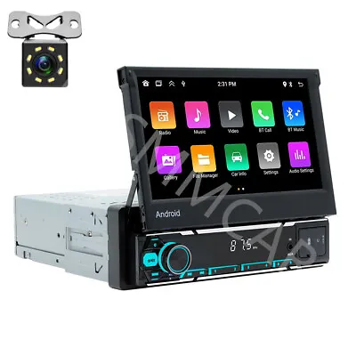 Single Din Android 13 Car Radio CarPlay GPS Wifi Bluetooth 1G+32G W/Rear Camera • $125