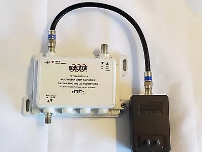 PCT Multimedia Drop Amplifier DSM Signal Booster HDTV Antenna Cable TV Powered • $60.49