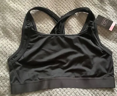 Matalan - Black Maternity Nursing Bra Size Medium Clip Down Front - BNWT • £5.99