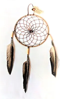 Native American Navajo Made Leather Dream Catcher 3  4  & 6  • £13