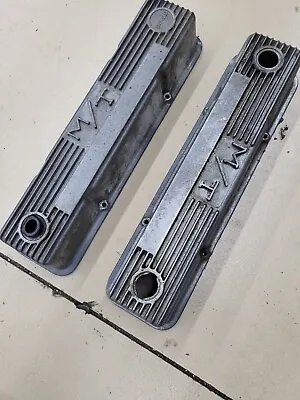 Mickey Thompson Tall Valve Covers Small Block Chevy Finned Alum Vintage M/T🏁 • $100