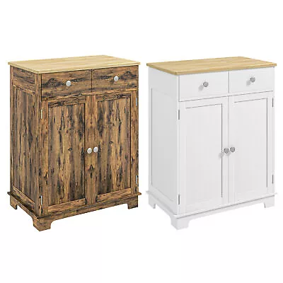 Kitchen Storage Cabinet Cupboard Organiser With Rubberwood Top Shelf Drawer • $105.99