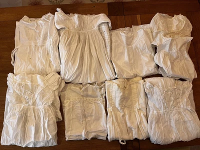 £24.98 • Buy 9 X Vintage Christening Gowns / Dresses