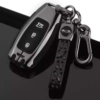 $34.99 • Buy Zinc Alloy Key  Fob Cover Case For Hyundai Accent Elantra Grandeur Kona I30 Ix35