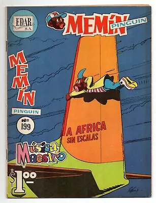 MEMIN PINGUIN #199 A África Sin Escalas Mexican Comic 1967 • $9