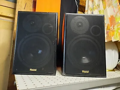 Pair Durable MAGNAT VECTOR 2 Speakers 2-Way Bass Reflex 4-8♎ 80/110Watts • $147.85