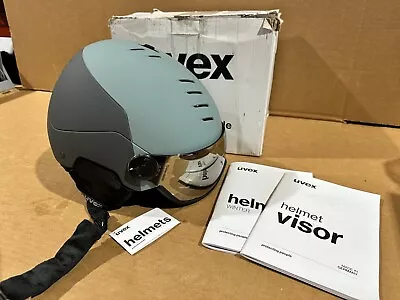 Uvex Ski Helmet With Full Mirror Visor Approved Wanted Rhino  54-58 Cm Nwt • $189.99