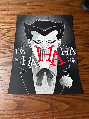 DC Batman Animated Limited Edition Joker  Ha Ha Ha  Poster Art Print BNG | Mondo • $59.99