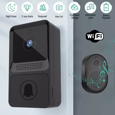 Wireless WiFi Video Smart Doorbell Phone Door-Ring Intercom Security Camera Bell • $25.99