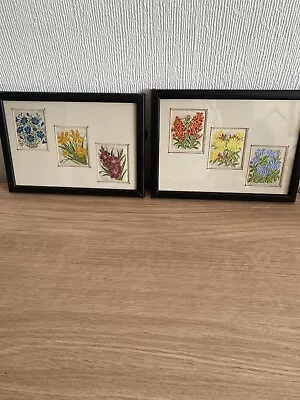 Vintage Framed Kensitas Flower Silks.  • £18.50