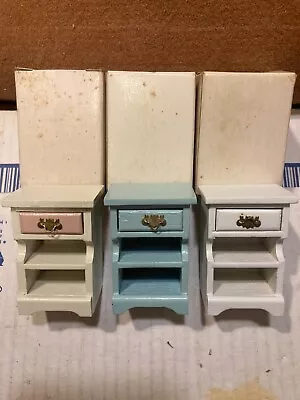 Vtg Concord Dollhouse Beautiful Blue Night Stand #6255  M/ob! • $5.99